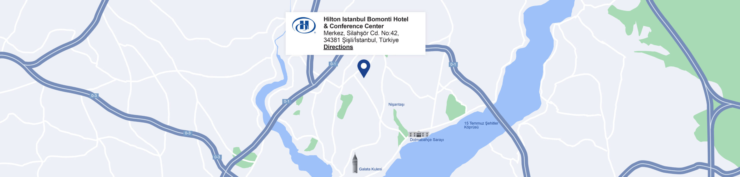 Map image of Hilton Hotel in Amsterdam